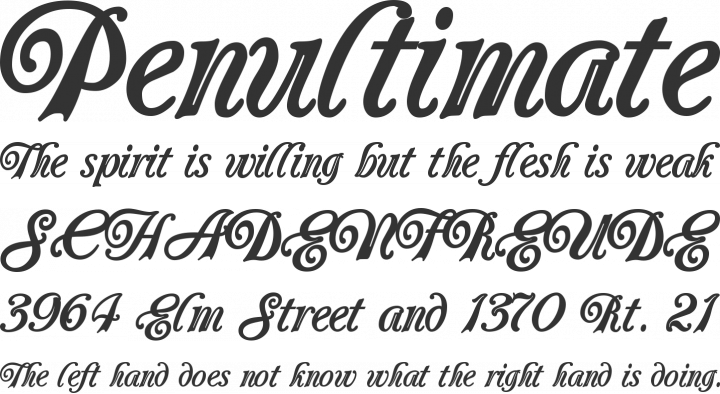 Carrington Font Phrases