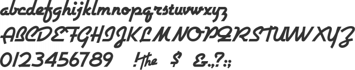 Airstream Font Specimen