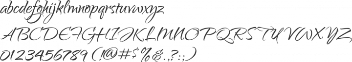 Qwigley Font Specimen