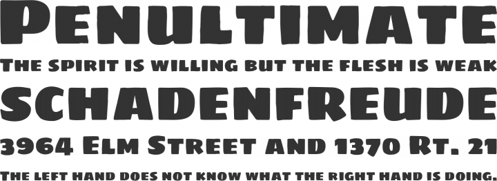 Sigmar Font Phrases