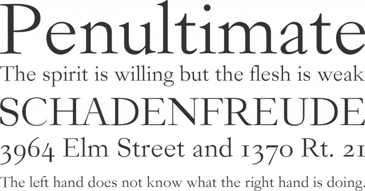 Garogier Font Phrases
