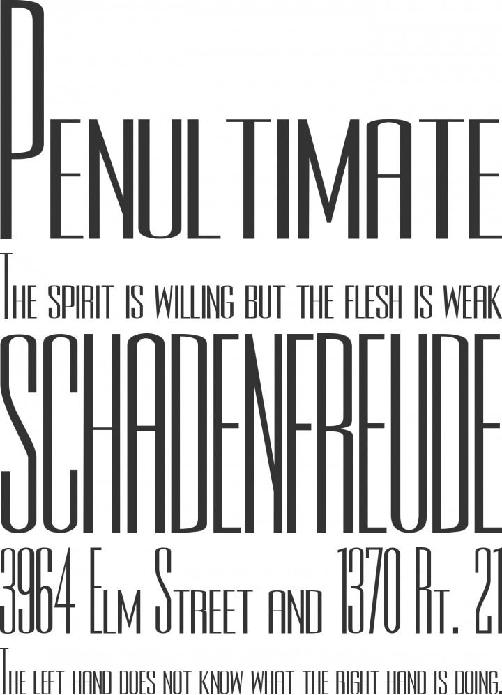 Rothman Font Phrases