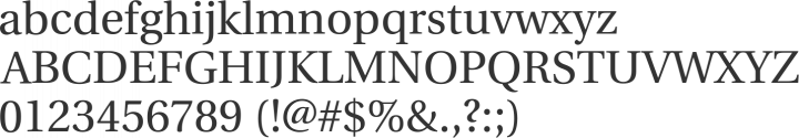 Heuristica Font Specimen
