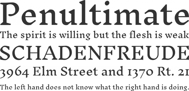 Inknut Antiqua Font Phrases
