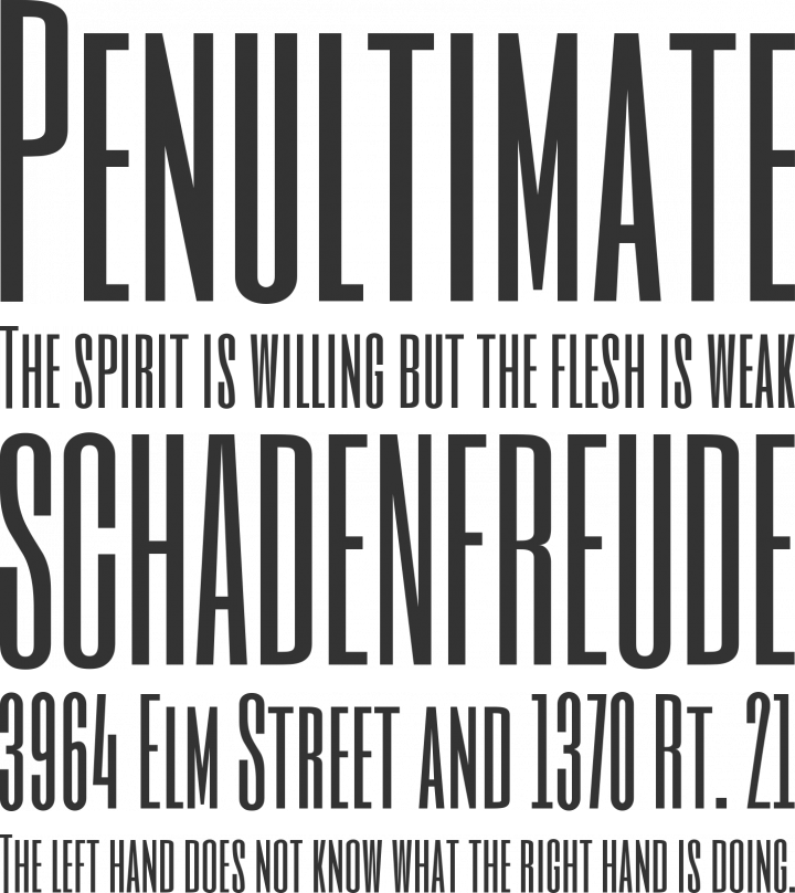 Six Caps Font Phrases
