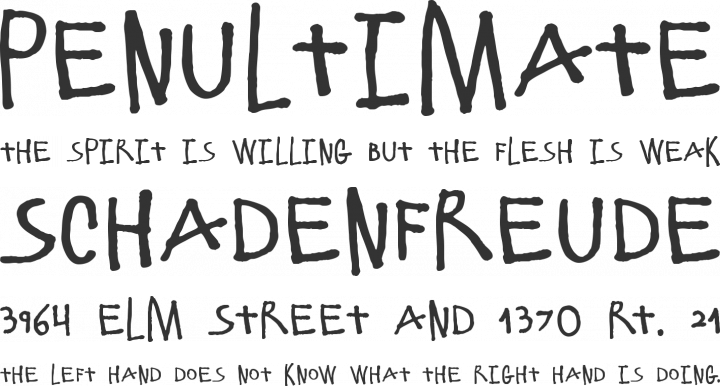 ElliotSix Font Phrases