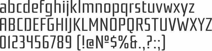 Rationale Font Specimen