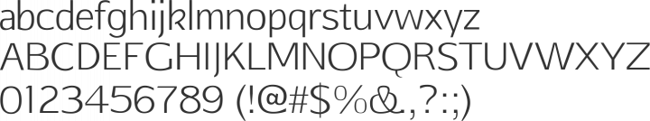 Afta Sans Font Specimen
